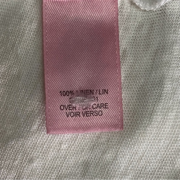 Calypso St. Barth Women's 100% Linen White Scoop Tank Top Size Large - Picture 15 of 15